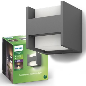 PHILIPS Kinkiet Ogrodowy Elewacyjny Lampa Zewnętrzna LED 2x 4,5W ARBOUR