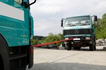 Буксирный трос для тяжелых транспортных средств 4 м, 35000 кг - тягач 35 т