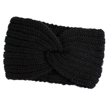 OPASKA DO WŁOSÓW zimowa TURBAN damska WĘZEŁ ciepła na głowę