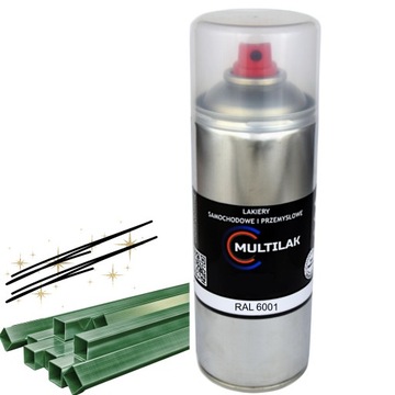 Lakier farba w sprayu do aluminium RAL 6001 Półmat