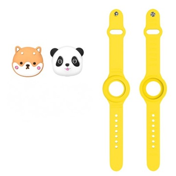 2 Pack AirTag Bracelet Kids Cute Cartoon Wristband