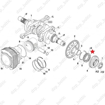 СТАРТЕР-МУФТА BENDIKS ROTAX 912 914