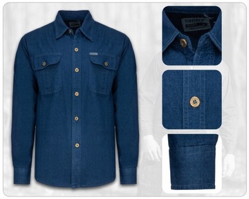 МУЖСКАЯ ДЖИНСОВАЯ РУБАШКА - ХЛОПОК - No2 - XXL