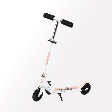 СКЛАДНОЙ САМОКАТ ДЛЯ ДЕТЕЙ - QKIDS FLO PINK - РЕГУЛИРУЕМАЯ НОЖКА ABEC-7