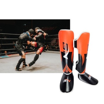 Защитные щитки MMA Muay Thai, оранжевые.