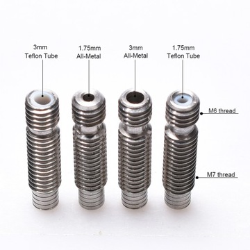 Рулевая труба M6xM7x22 мм - Тефлон - 1,75 мм