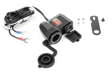 РОЗЕТКА ПРИМИРАЧА МОТОЦИКЛА + 2 X USB – 3,1 А