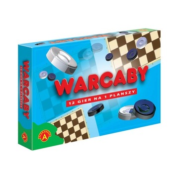 ALEXANDER Gra Warcaby 12 gier na planszy 1378