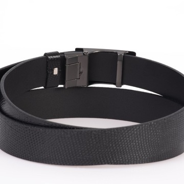 Мужской кожаный ремень SEPHER, ЧЕРНЫЙ крокодил змея