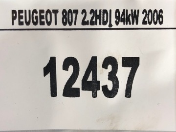 PEUGEOT 807 PHEDRA ULISEE SEDADLO ZADNÍ