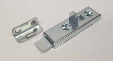 Защелка мебельная прямая 50х15, оцинкованная.