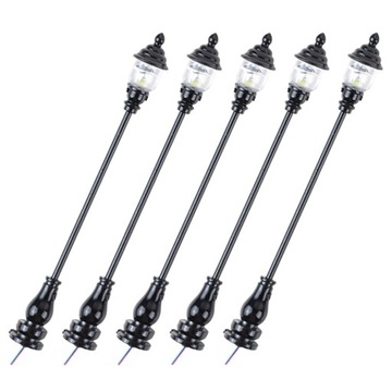 MICRO ZABAWKI MODEL LAMPY OGRODOWEJ MINIATURA 5 SZT