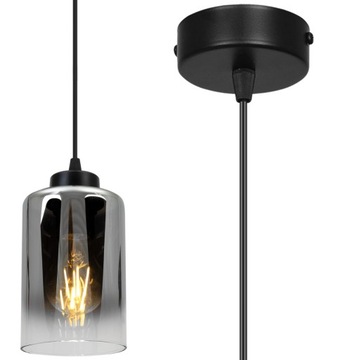 СОВРЕМЕННАЯ ЭЛЕГАНТНАЯ ПОДВЕСНАЯ ЛАМПА СО СТЕКЛЯННЫМ абажуром