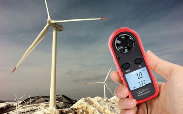 Анемометр Анемометр Измеритель ветра и температуры до 30 м/с ЖК-дисплей