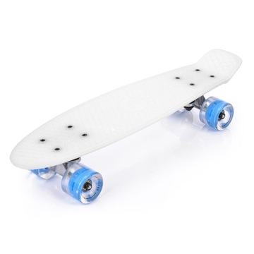 Deskorolka LED Meteor fiszka pennyboard White