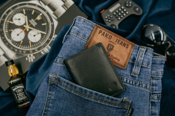Мужской кожаный кошелек маленького размера с RFID City Style MINI