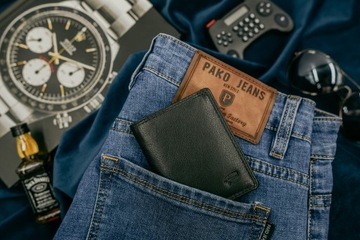 Мужской кожаный кошелек маленького размера с RFID City Style MINI