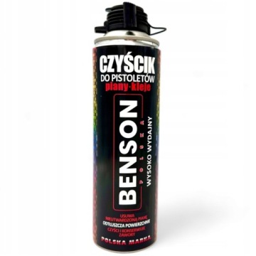 BENSON CZYŚCIK ZMYWACZ DO PIANY PIANKI MONTAŻOWEJ PISTOLETU PIANOKLEJ 500ML