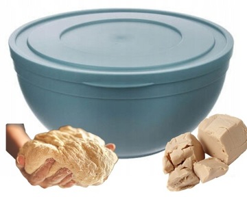 MISKA DO WYRASTANIA CIASTA Z POKRYWKĄ 2,5L ZAMYKANA DO FORMOWANIA FREE BPA