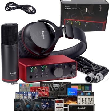 Focusrite Scarlett Solo Studio 4th Gen ZESTAW SOFT