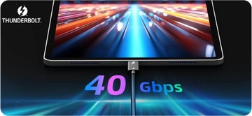 Сертифицированный кабель Thunderbolt 4 USB-C, 50 см, качество, 40 Гбит/с, 8K/60 Гц, Apple