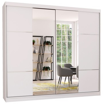 Szafa przesuwna MULTI 13 233 cm z lustrem + półki