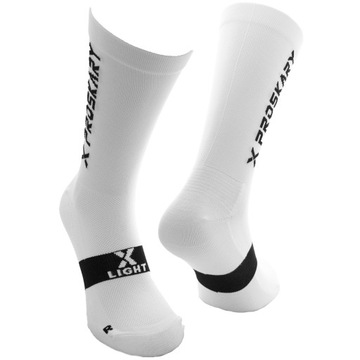 Носки тренировочные PROSKARY X-Light, белые, противоскользящие