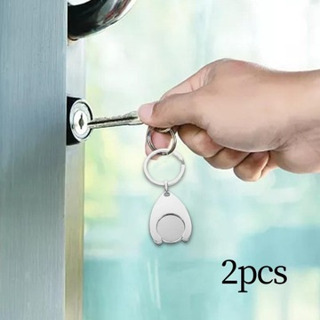 Брелки из 2 предметов, легкая металлическая пряжка для ручной тележки, стиль B