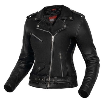 OZONE RAMONES LADY Kurtka Motocyklowa Czarna Skóra r. 5XL