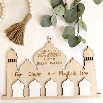 Календарь Рамадана своими руками, деревянный календарь Рамадан, украшение для праздника Ид Мубарак