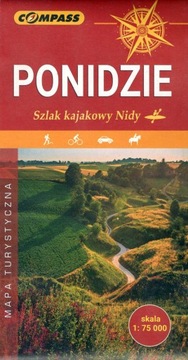 Ponidzie Spływ Kajakowy Nidą mapa 1:75 000 Compass