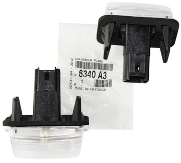 LAMPY OSVĚTLENÍ TABULKY SPZ CITROEN BERLINGO C3 C4 C5 DS4 ORIG.