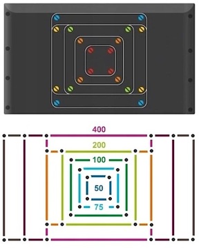 РЕГУЛИРУЕМАЯ ВЕШАЛКА ДЛЯ ТЕЛЕВИЗОРА ТОНКАЯ КРЕПЛЕНИЕ ДЛЯ ТЕЛЕВИЗОРА VESA 32 40 43 50 55