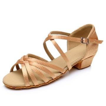 Dziecięce buty do tańca latynoamerykańskiego Nude Salsa 3cm