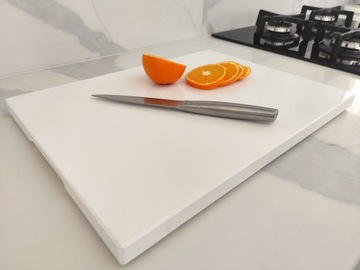 Доска разделочная по камню 50х35х2см БЕЛАЯ