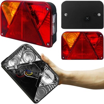 LAMPA ZESPOLONA TYLNA DO PRZYCZEPKI NA BAJONET LEWA Z PRZECIWMGIELNYM