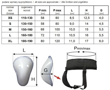 Протектор промежности суспензора Черный Каратэ М
