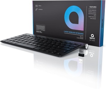 KLAWIATURA BEZPRZEWODOWA 2.4GHZ UKŁAD QWERTZ