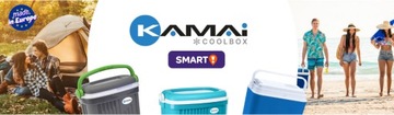 Дорожный холодильник Kamai 35 л, серый + БЕСПЛАТНЫЕ пакеты на 240 кубиков льда
