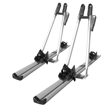 Bagażnik rowerowy dachowy 2szt zamykany na klucz aluminiowy uchwyt na rower