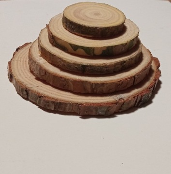 Деревянные диски, 300 шт, ломтики сосны, 2-7 см,