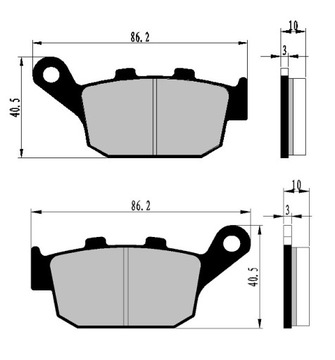 ЗАДНИЕ ТОРМОЗНЫЕ КОЛОДКИ HONDA XRV 750 AFRICA TWIN 90-
