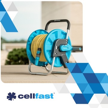 Подставка для катушки садового шланга 1/2 дюйма | Cellfast ALUPLUS Light 45 м