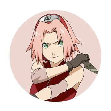 Przypinka Naruto Sakura Anime 58mm