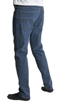 LEE DAREN jasne proste spodnie jeans ZIP W36 L34