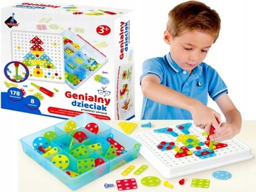 МОЗАИКА С ОТВЕРТКОЙ 178 элементов BRILLIANT KID Design и ВИНТ