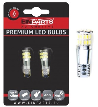 W5W LED ŻARÓWKI 6000K CANBUS MOCNE POSTOJÓWKI W5W