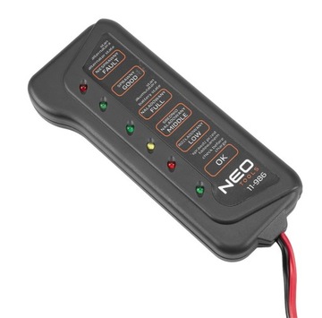 ТЕСТЕР АККУМУЛЯТОРА И ЗАРЯДА 12В LED NEO 11-986