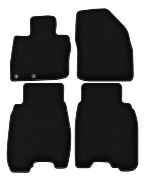 Velurové koberce Basic černé pro: Honda Civic VIII hatchback (2006-2012)