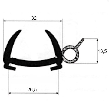 ПРОКЛАДКА ПРИЦЕПА КАРАВАНА, РОЛИК T3/1
